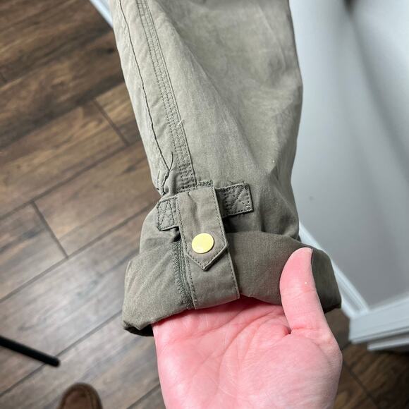 Duluth Trading Co. Women's Heirloom Gardening Bibs Overalls Taupe Brown XS x 31 - Picture 5 of 13